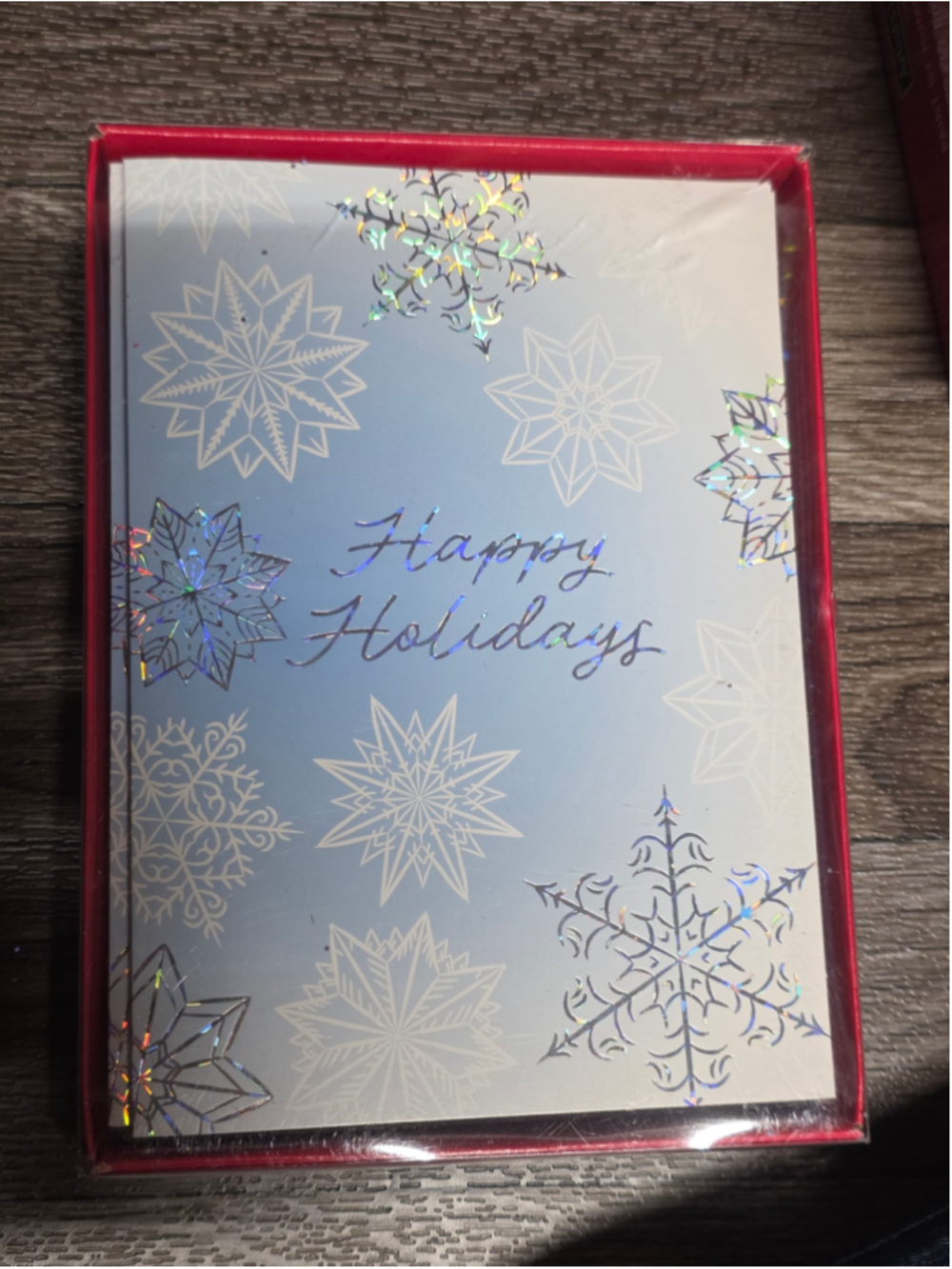 Recollections Holiday Greeting Cards Set One Size Blue Red